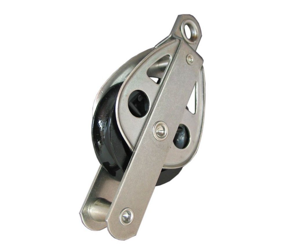 KEELER BLOCK, SINGLE 60x19mm DELRIN SHEAVE, FERRULE TOP & BECKET KEELER BLOCK, SINGLE 60x19mm DELRIN SHEAVE, FERRULE TOP & BECKET